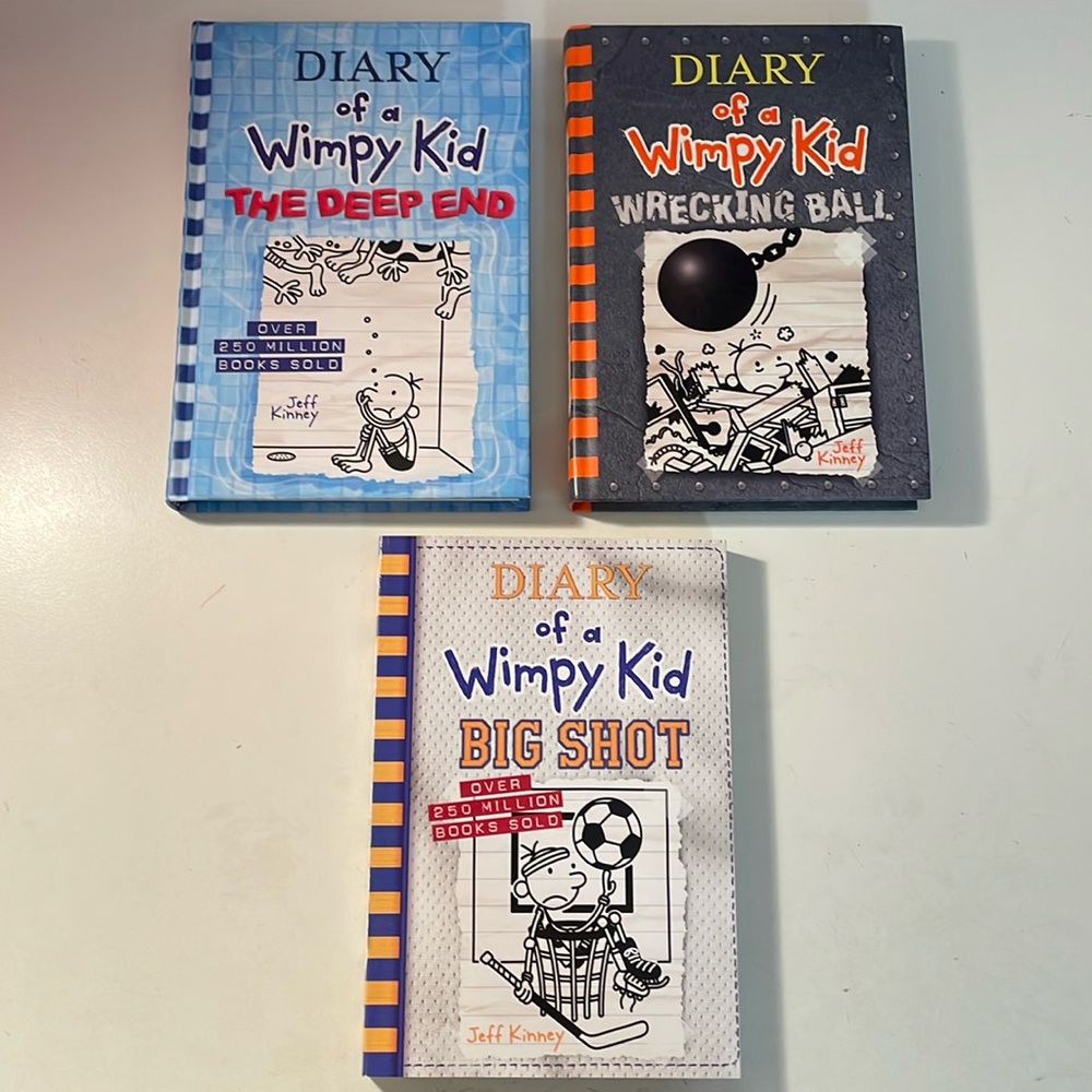 3️⃣ diary of a wimpy kid books